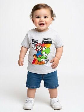 Toddler Boys' Super Mario Short Sleeve Graphic T-Shirt